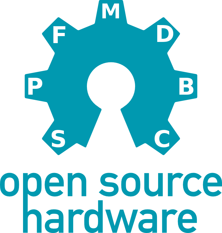 Open Source Hardware Logo (800px) with Release Symbols