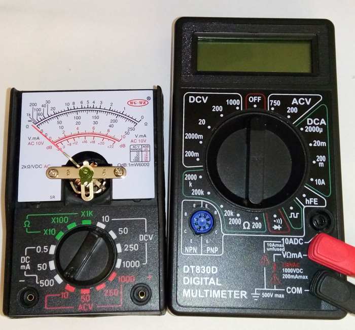 PRO,Durable MF-110A Analog-Multimeter Voltmeter Amperemeter Ohmmeter Hand T7C8 